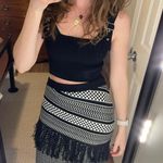 BCBGMAXAZRIA NWOT Max Azria Brionna Fringe Knit Skirt  Photo 1