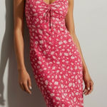 ROUJE PARIS Manuela Slip Dress, Marguerites Fuchsia, FR42/US10 Pink Size 10 Photo 0