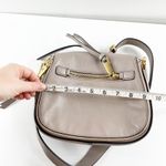 Marc Jacobs Recruit Hammered Leather Flap Crossbody Saddle Bag Taupe Tan Beige Photo 10