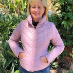 Love Tree Packable Puffer Quilted Jacket Rose Water/Blush Pink Zip Closure Lightweight Photo 0