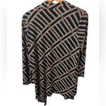 Kasper  open cardigan top with chain link metallic detailing in size large. EUC. Photo 1