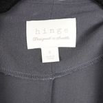 Hinge Womens Charcoal Gray 100% Silk Drape Front Cardigan Jacket Size S Photo 7