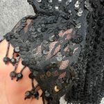 Vintage Climax David Howard Black Sequin Dress 7/8 Long Sleeve Party Cocktail Photo 8