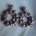 BaubleBar Sequin Pink and Lilac Beaded Earrings Photo 6