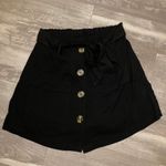 Rue 21 NWT Skort Black Button Front Twill Photo 8