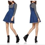 BCBGeneration NWT  Frayed Edge Overall Denim Dress Photo 2