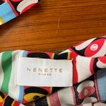 Nenette Milano Designer Boho Stripe Square Neck Bell Sleeve Top Sz 40/Small Orange Photo 6