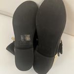 ALDO  Boots Womens 7.5 Black Leather Ankle Zip Up Moto Gold Hardware Buckle Biker Photo 6