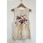 Capacity Vintage 90s Capacity‎ Petites Embroidered vest Photo 5