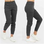 Spanx  Womens Gorpcore Ankle Zip Stretch Twill Cargo Jogger Pants Size M Gray‎ Photo 1