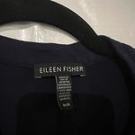 Eileen Fisher  Navy Blue Button Up Shirt Size Medium Photo 3