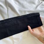 Abbeline  Womens Medium Black Leggings Faux Leather Side Panel Office Business Photo 5