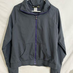 Under Armour  Gray Purple Mesh‎ Lined Windbreaker Track Jacket Womens Large Photo 0