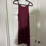 Old Navy  Ribbed Burgundy A-Line Tank Dress Photo 3