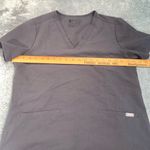 FIGS V-Neck Short Sleeve scrub top Dark Gray Photo 9