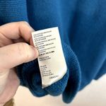 Free People Ottoman Slouchy Tunic Sweater Mock Oversized Tropical Bay Blue Small Photo 7