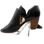 Lucky Brand  Black Peep Toe Heeled Boots Walk Tall Photo 8