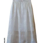 Nicholas Summer Lace Midi A Line Skirt White Cream Size US 2 Photo 1