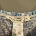 Altar'd State  Blue and White Floral Smocked Dress Photo 2