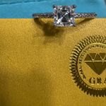 Dazzling Solid Silver 0.8ct Moissanite ring Photo 3