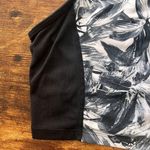 Betsey Johnson Performance Black & White Floral High Neck Sports Bra Photo 2