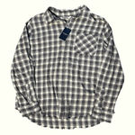 Lucky Brand  Plaid Flannel Raw Hem Button Down Shirt NEW Photo 0
