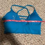 BuffBunny Strappy Plunge Ladder Blue Halter Sport Bra Photo 4