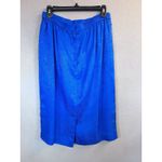 Adrianna Papell Vintage ‎ Lined Silk Cerulean Blue Blazer & Skirt Suit Size 10 Photo 6