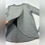 Athleta tulip back long sleeve workout shirt in weathered grey size small Photo 6
