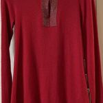 Dana Buchman  Women’s XS Red Chili Pepper‎ Rhinestone Sweater Top Sparkly NEW Photo 0