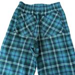 Aritzia Tna Tartan Plaid Wide Leg Pants Mid Rise Size Small Green Photo 5