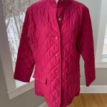 Van Heusen  Red Quilted Fleece Lined Lightweight Jacket Fisherman Aesthetic Small Photo 1