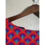Rhode Ryan Dress in Red Retro Rainbow Print Mini Womans XL Photo 7