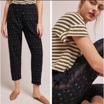 Anthropologie  Black Ikat Beach Pants With Beads Size small Photo 1