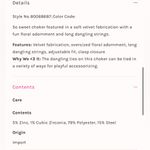 Free People NWT  Melody Choker In Pink Photo 3