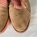 Johnston & Murphy  Bree Tan Perforated Suede Lace Up Shoes Peach‎ Womens 7.5 Photo 3