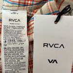 RVCA  Bella Multicolor Plaid Lace-Up Cropped Tank Top Women's Size Large NWT Photo 7