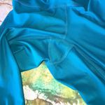 Zella Z by Womens Leggings Sz S Ikat Print Teal Black Tie Dye Look Capri Length Photo 7