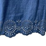 French Connection Blue Chambray Sleeveless Embroidered Tank Mini Dress Size 8 Photo 2