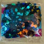 NWT Sequin Hair Scrunchie 2Pc Set Black Photo 0