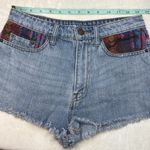 BDG  Urban Outfitters High Rise Dree Cheeky Jean Shorts- Tribal Design- Size 27 Photo 6