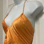 Old Navy Golden Aurora Shirred Satin Halter Top Photo 4