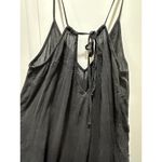 Sanctuary Womens Black Wide Leg Tie Back Jumpsuit Sz L Beach Cover Up Photo 5