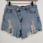 Kendall + Kylie Y2K  Distressed Denim Shorts Women 5/27 Grunge Festival Rugged Photo 0