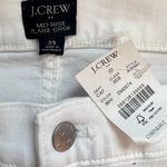 J.Crew  White Mid Rise Flare Crop Jeans Raw Hem Plus size 35 NEW Tags Preppy Photo 4