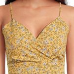 No Boundaries  Hi-Low Sundress Ruffle Hem Ditsy Floral Print Gold Juniors XXL 19 Photo 2