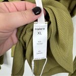 Halara  NWT Green Criss Cross Long Sleeve Top Size Xlarge Photo 5