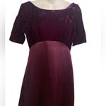 Alfred Angelo  Burgundy Formal Dress Size 9/10 Holiday Velvet Satin Gown Y2K 90’s Photo 2