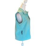 Eastern Mountain Sports  EMS Fleece Vest Zip Up Womens Size Medium Turquoise Photo 3