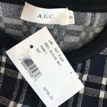 ALC Frank NWT A.L.C. Nat Plaid Crisscross Crop Top shirt Photo 6